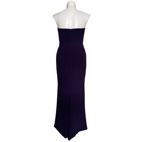Dress The Population NWT $298 Ellen Strapless Trumpet Gown, Blue Women's Size XL - Picture 7 of 11